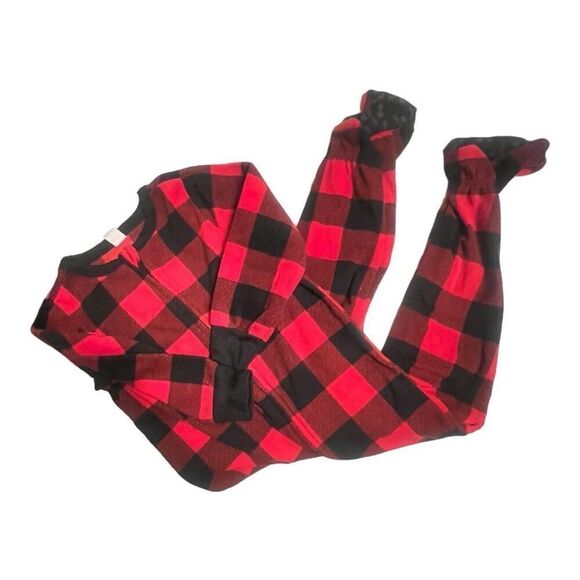 Old Navy Buffalo Plaid Footie Pajamas Size 4 T - Picture 3 of 6